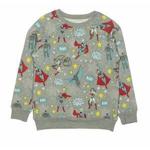 Little Sleepies Bamboo DC Comics Crewneck Sweatshirt Size 7